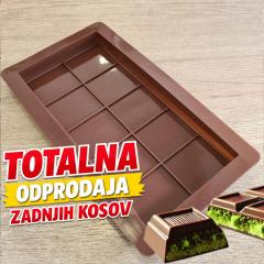 Silikonski modelček (enojni 21,5 x 10 cm) dubajska čokolada ***-40%***