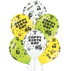 Baloni Happy Birthday (30cm, 6 kom) IGRALEC