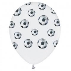 Baloni Nogomet (30cm, 5 kom) beli in belo črne žoge