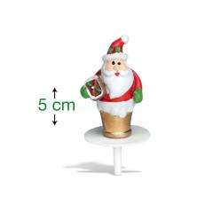 Božična dekoracija na palčki (5 cm, snežak) št.2
