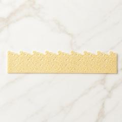 Jedilna čipka (38x8cm) BISERNO BELA