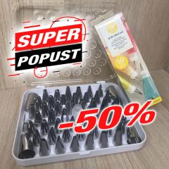 Super komplet za dekoriranje 55 delni + 50 vrečk Wilton ***-50%***