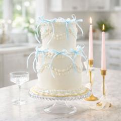 Modre pentlje za okrasitev torte (10 kom) svežina, ki pomiri pogled