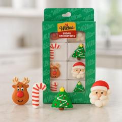 Wilton sladkorni okraski Vesel božič za torte (8 kosov) Wilton sladkorni okraski Vesel božič za torte (8 kosov)