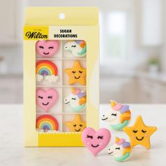 Wilton sladkorni okraski Samorog Dream za torte (8 kosov) Wilton sladkorni okraski Samorog Dream za torte (8 kosov)