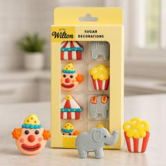 Wilton sladkorni okraski Cirkus za torte (8 kosov) Wilton sladkorni okraski Cirkus za torte (8 kosov)