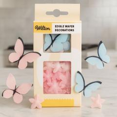 Užitni metuljčki in rožice iz hostije Wilton – Pastel Ombre 30 kosov Užitni metuljčki in rožice iz hostije Wilton – Pastel Ombre 30 kosov