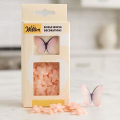 Užitni metuljčki in rožice iz hostije Wilton – Roza Ombre 30 kosov Užitni metuljčki in rožice iz hostije Wilton – Roza Ombre 30 kosov