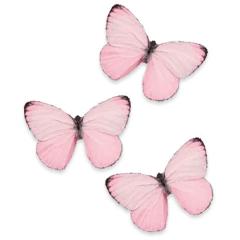 Jedilni metuljčki iz hostije (pastelne roza sanje) 22 kom