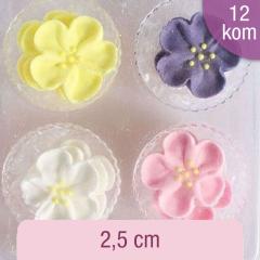 Sladkorne raznobarvne divje vrtnice (2,5cm) 12 kom