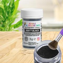 Blossom Tint Matt Black (Mat črna) izjemno fin prah Sugarflair