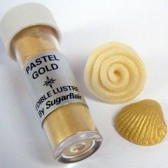 Sugarflair Pastel Gold (Pastelno Zlata) barva v prahu