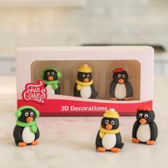 3D sladkorne figurice Pingvini