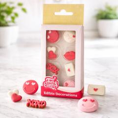 Sladkorni okraski Love (FunCakes, 2cm) 8 kom