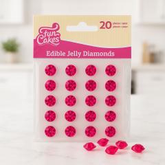Žele jedilni diamanti (20 kom) roza