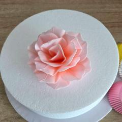 Wafer Pastelno roza Vrtnica (11cm) 1 kom