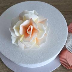 Wafer Pastelno rumeno/oranžna Vrtnica (11cm) 1 kom