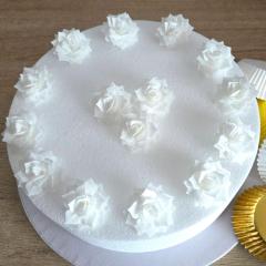 Wafer bele Vrtnice (4cm) 15 kom