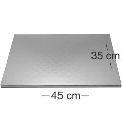 Podstavek 45x35cm (debelina 10mm) SREBRN