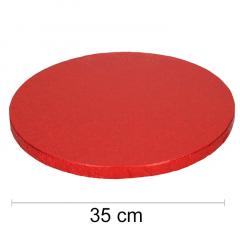 Podstavek 35cm, debelina 10mm – Rdeč