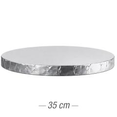Podstavek iz močnega kartona 35cm (20mm) Srebrn
