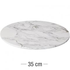 Trden podstavek za torte (marmorno siv) 35cm