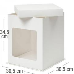 Visoka kartonska embalaža za torto 30x30x34 cm