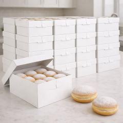 25x Škatla za krofe ali pito – kartonska embalaža 30×30×8cm ***-30%***