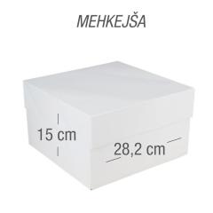 Kartonska embalaža za torto 28x28x15 cm, mehkejša