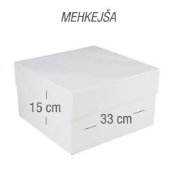 Kartonska embalaža za torto 33x33x15 cm, mehkejša
