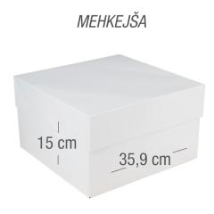 Kartonska embalaža za torto 35x35x15 cm, mehkejša