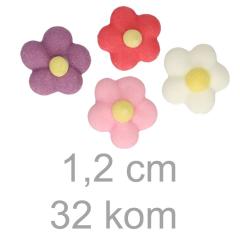 Raznobarvne rožice (1,2cm) 32 kom