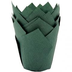 HoM - Papirčki za muffine Zeleni Tulipani, 36 kom