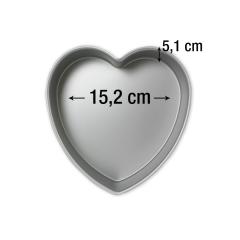 PME pekač srce 15,2 cm, višina 5,1 cm
