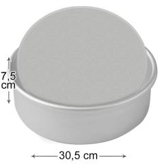 PME okrogel pekač z odstranljivim dnom Ø 30,5 x 7,6 cm, aluminij