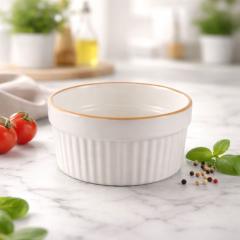 Keramični pekač 9 cm (200 ml) idealen za sufle, crème brûlée in serviranje