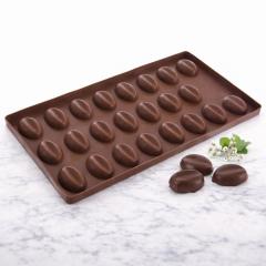 Silikonski model za kavna zrna (4×3 cm) popolna oblika za čokolado, sladice in peko