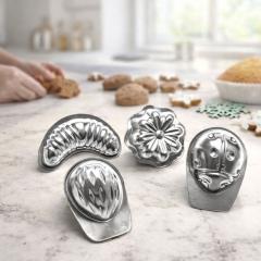 Kovinski modelčki (20 kom) za rogljičke, kolačke, orehe in pikapolonice