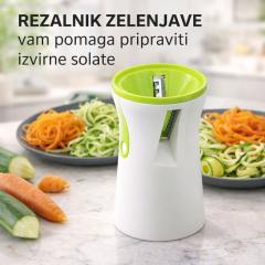 Rezalnik zelenjave za spiralne solate in zelenjavne rezance