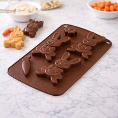 Silikonski kalup zajček (8,5 cm) popolna oblika za velikonočne dobrote