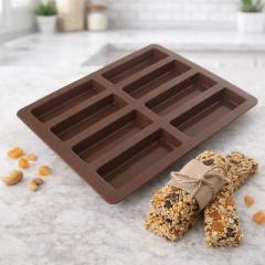 Silikonski model (9x3 cm) za popolne domače granola ploščice