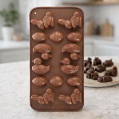 Silikonski model (3-4 cm) za velikonočne čokoladne, zajčke, račke in jajca
