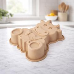 Silikonski kalup KRAVA za igrive otroške sladice