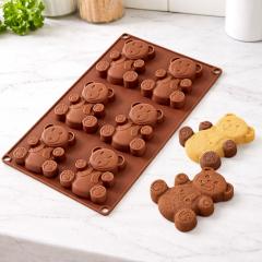 Silikonski kalup za 6 medvedkov – prikupna peka za otroke