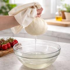 Bombažno filtrirno blago z vrvico (60×60 cm) naravna pomoč v kuhinji