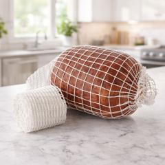 Mrežica za hrano za dimljenje in mesne zvitke – profesionalna oblika brez vezanja