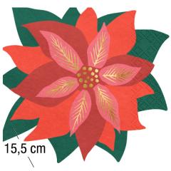 Servieti Betlehemska rdeča zvezda (15,5 cm)