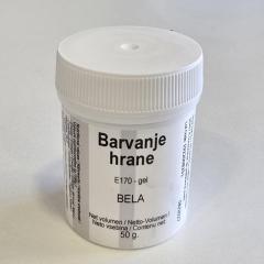 Jedilna barva (gel) Bela