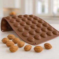 Model za orehe (40 popolnih oreščkov 4,2×3cm) silikon