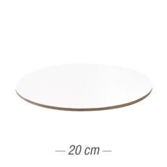 Podstavek iz močnega kartona 20cm (3mm) Bel